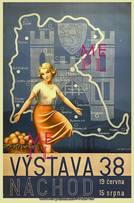 : Poster, Vystava Nachod (Exhibition), Czechoslovakia : Poster, Vystava Nachod (Exhibition), Czechoslovakia