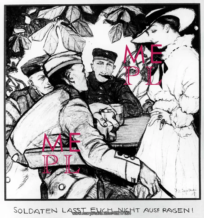 : Poster warning of spies, 1914 : Poster warning of spies, 1914