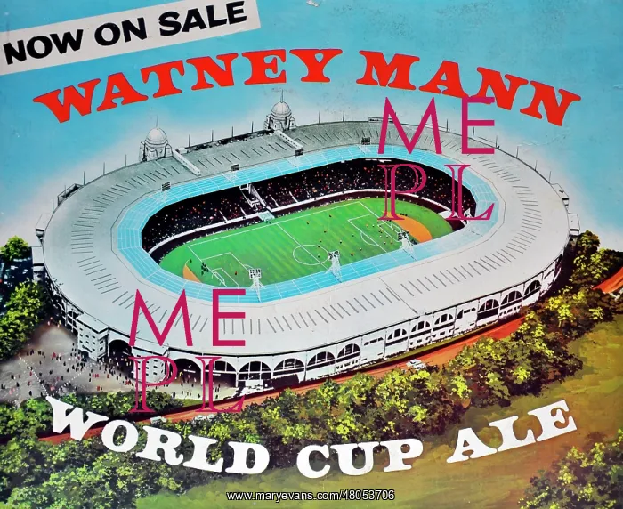 : Poster for Watney Mann World Cup Ale : Poster for Watney Mann World Cup Ale