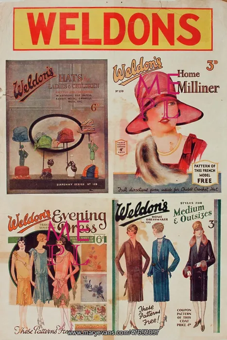 : Poster for Weldon's clothing patterns : Poster for Weldon's clothing patterns