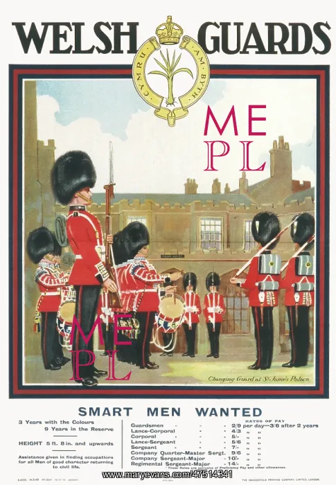  : POSTER FOR WELSH GUARDS