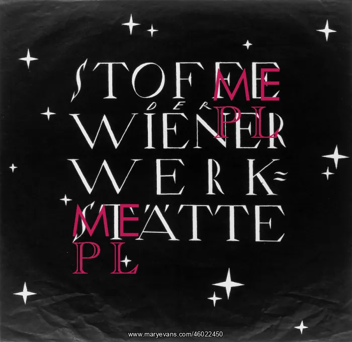 : Poster for the Wiener Werkstaette : Poster for the Wiener Werkstaette