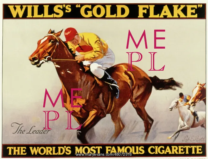 : Poster, Wills's Gold Flake cigarette : Poster, Wills's Gold Flake cigarette