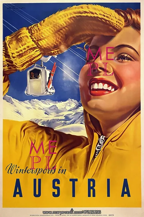  : Poster, winter sports in Austria