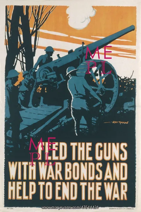 : POSTER FOR WW1 WAR BONDS : POSTER FOR WW1 WAR BONDS