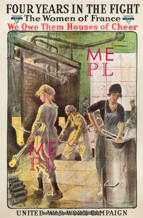 : Poster, Four Years in the Fight, WW1 : Poster, Four Years in the Fight, WW1