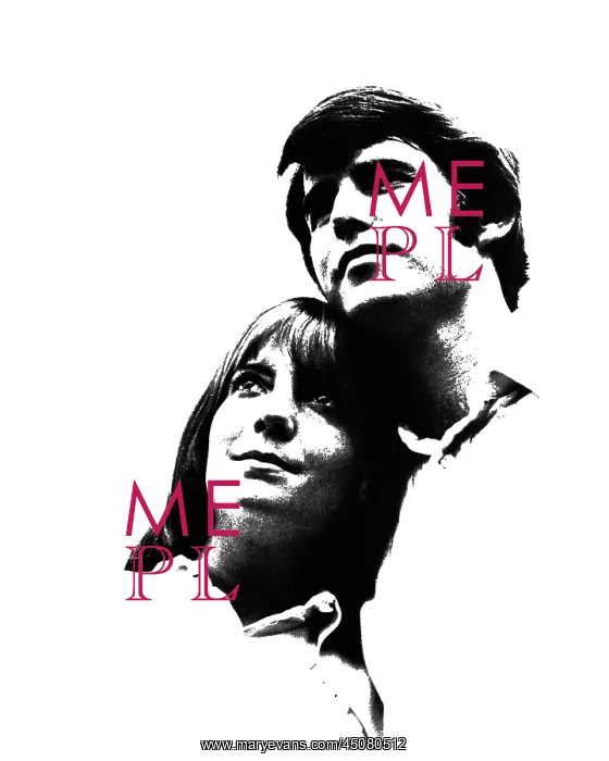 : Posterized Graphic Effect - Portrait of Young Couple : Posterized Graphic Effect - Portrait of Young Couple