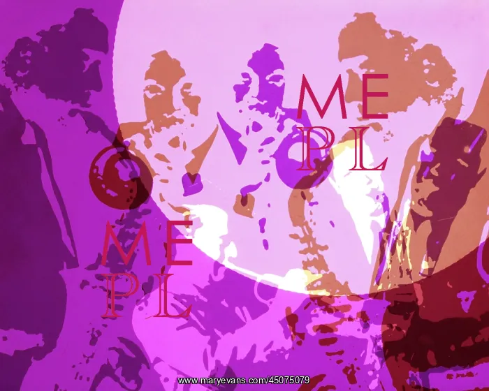 : Posterized Image of Superimposed Trumpet and Saxophone : Posterized Image of Superimposed Trumpet and Saxophone