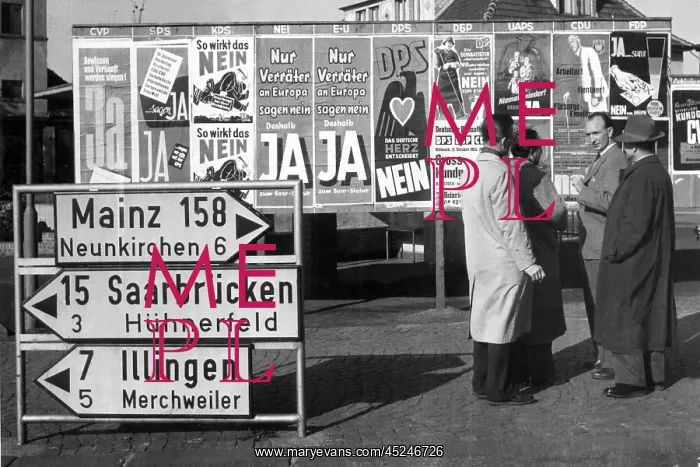 : Posters about European Saar statute : Posters about European Saar statute