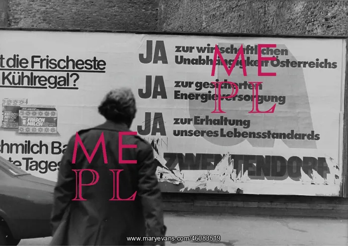 : Posters for the referendum on the Zwentendorf nuclear : Posters for the referendum on the Zwentendorf nuclear