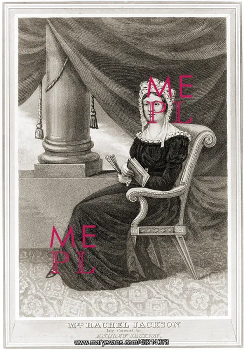 : Posthumous popular print of Rachel Jackson ? : Posthumous popular print of Rachel Jackson ?