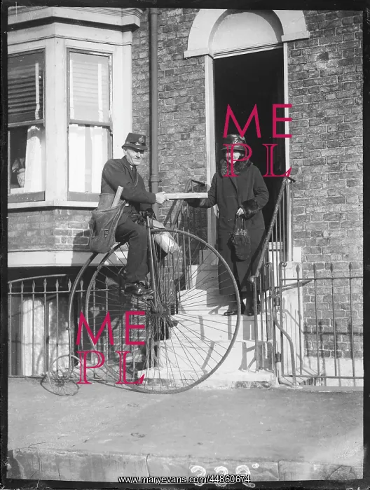 : Postman on Pennyfarthing : Postman on Pennyfarthing