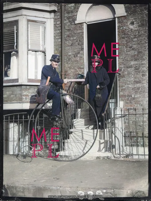 : Postman on Pennyfarthing : Postman on Pennyfarthing
