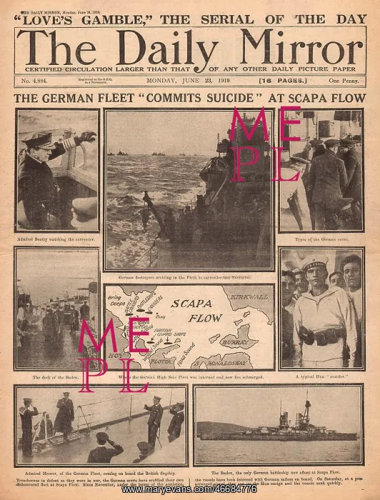 : Postwar sinking of the German Naval Fleet at Scapa Flow : Postwar sinking of the German Naval Fleet at Scapa Flow