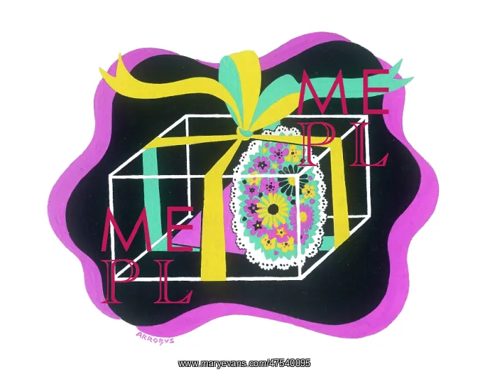 : Posy in a box tied with ribbon : Posy in a box tied with ribbon