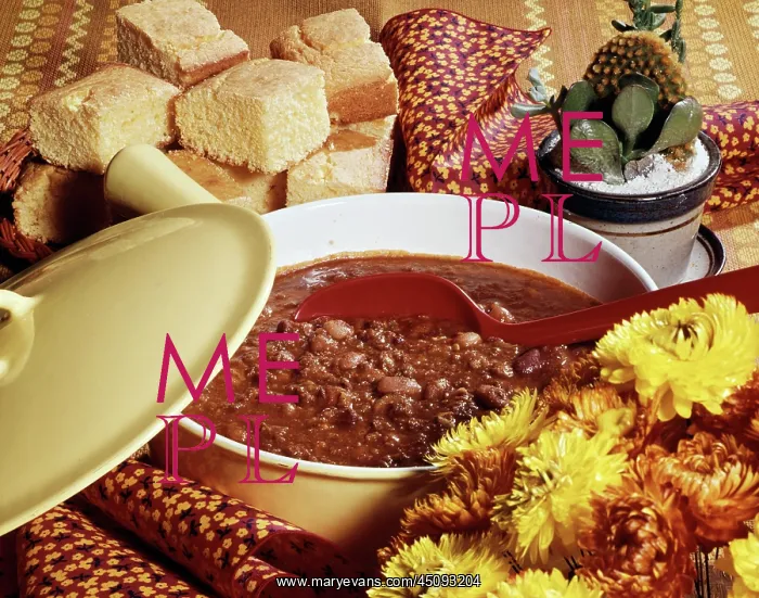 : Pot of Chili Cornbread Cactus Chrysanthemums : Pot of Chili Cornbread Cactus Chrysanthemums