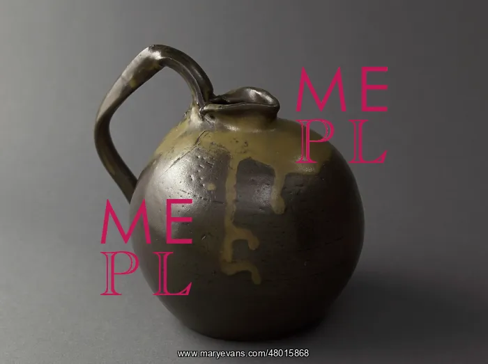  : Pot with a twisted handle