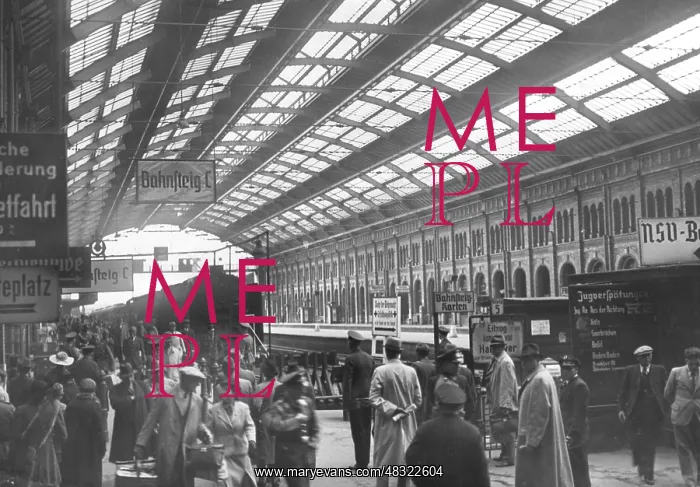 : The Potsdamer railway station in Berlin, 1940 : The Potsdamer railway station in Berlin, 1940