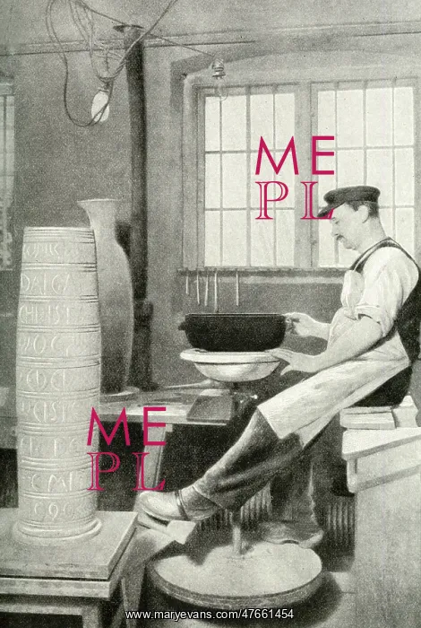 : Potter working at a wheel, Copenhagen, Denmark : Potter working at a wheel, Copenhagen, Denmark