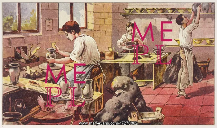 : Potters at Work - 19th century : Potters at Work - 19th century