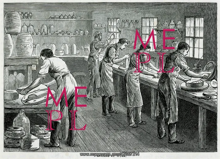  : Pottey - Pressers at work 1880s