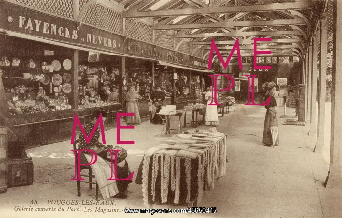 : Pouges-Les-Eaux - Shops in the Covered Gallery : Pouges-Les-Eaux - Shops in the Covered Gallery