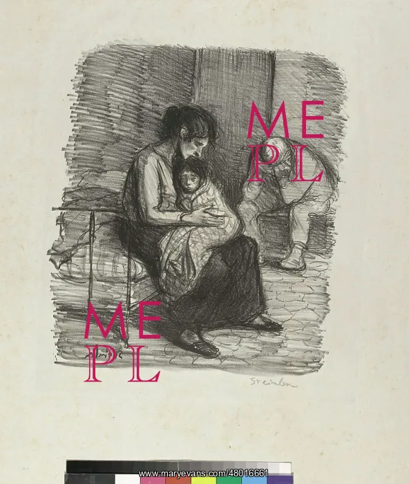 : Poverty. Theophile Alexandre Steinlen (1859-1923). Poverty. Lithograph on India ink, 1896 : Poverty. Theophile Alexandre Steinlen (1859-1923). Poverty. Lithograph on India ink, 1896