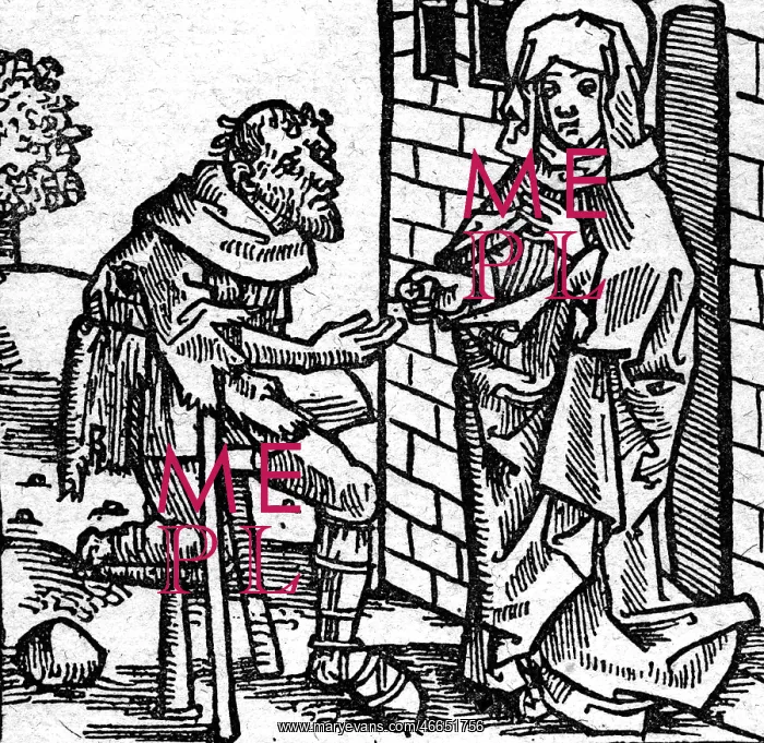 : poverty, misery, beggar getting alms, woodcut : poverty, misery, beggar getting alms, woodcut