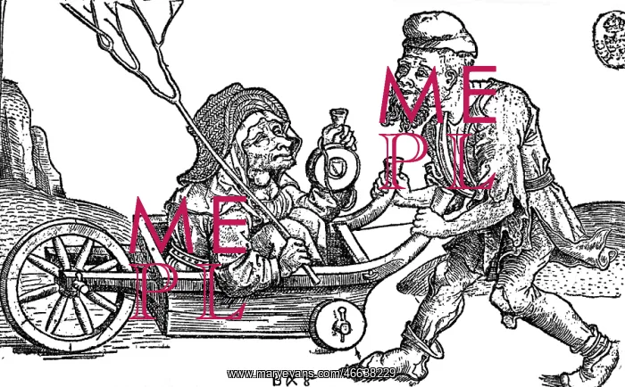 : poverty, misery, Middle Ages, beggar carrying : poverty, misery, Middle Ages, beggar carrying