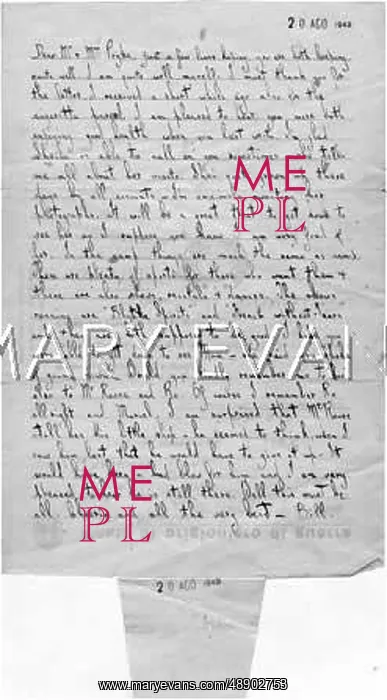 : POW LETTER 1943 : POW LETTER 1943