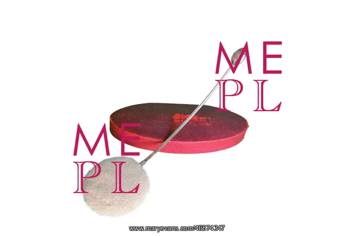 : Powder puff for the back with elongated arm : Powder puff for the back with elongated arm