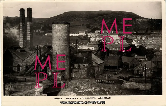 : Powell Duffryn Collieries, Aberaman, Aberdare, Wales : Powell Duffryn Collieries, Aberaman, Aberdare, Wales