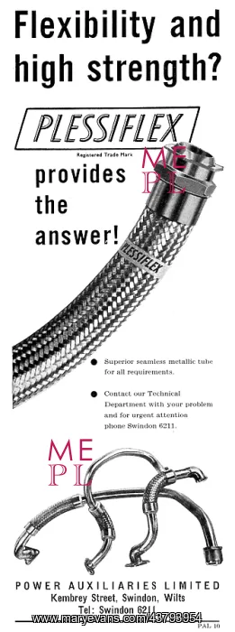 : Power Auxiliaries PLESSIFLEX Fireproof Flexible Hoses : Power Auxiliaries PLESSIFLEX Fireproof Flexible Hoses