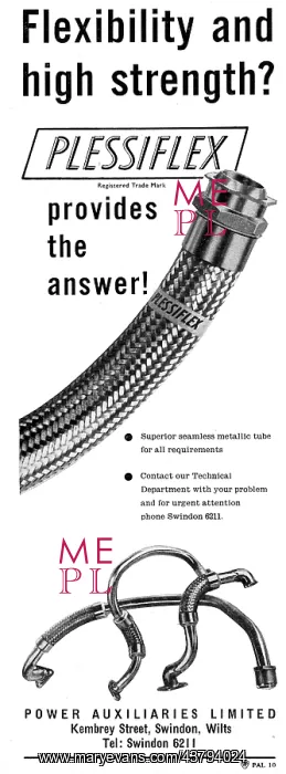 : Power Auxiliaries PLESSIFLEX Fireproof Flexible Hoses : Power Auxiliaries PLESSIFLEX Fireproof Flexible Hoses