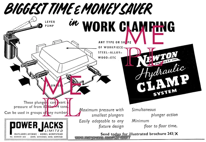 : Power Jacks Newton Hydraulic Clamp System : Power Jacks Newton Hydraulic Clamp System