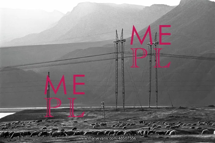 : Power line in Dagestan, 1981 : Power line in Dagestan, 1981
