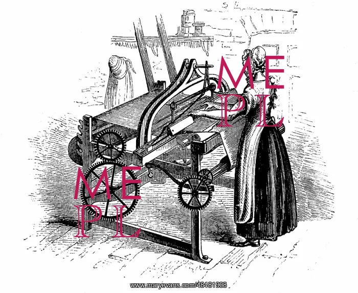 : Power loom for weaving cotton. Model illustrated : Power loom for weaving cotton. Model illustrated