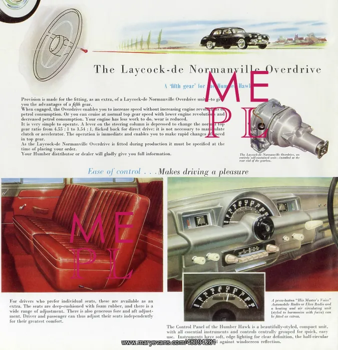  : Power Plus Humber Hawk (Mk VIA) car brochure