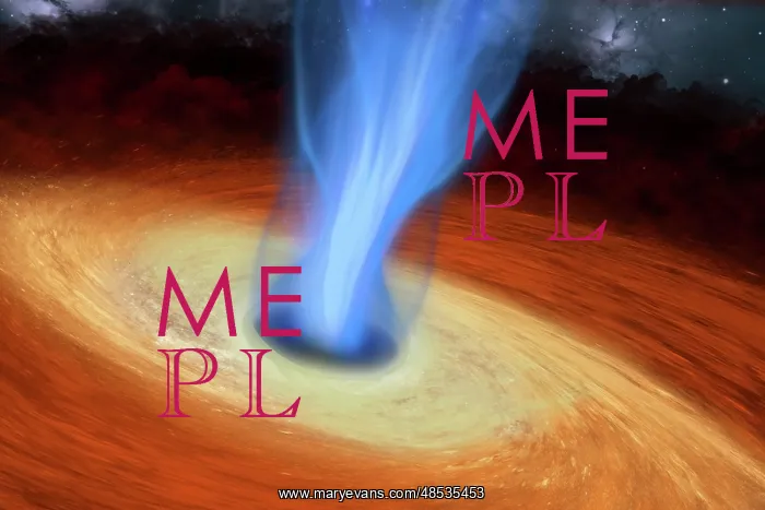 : Powerful streams of energy spew out of a black hole : Powerful streams of energy spew out of a black hole