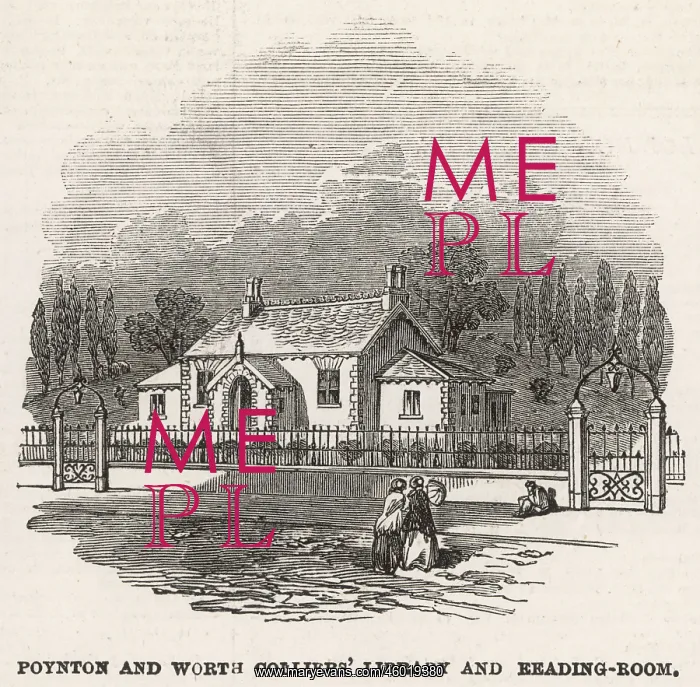 : Poynton and Worth colliers library and reading room : Poynton and Worth colliers library and reading room