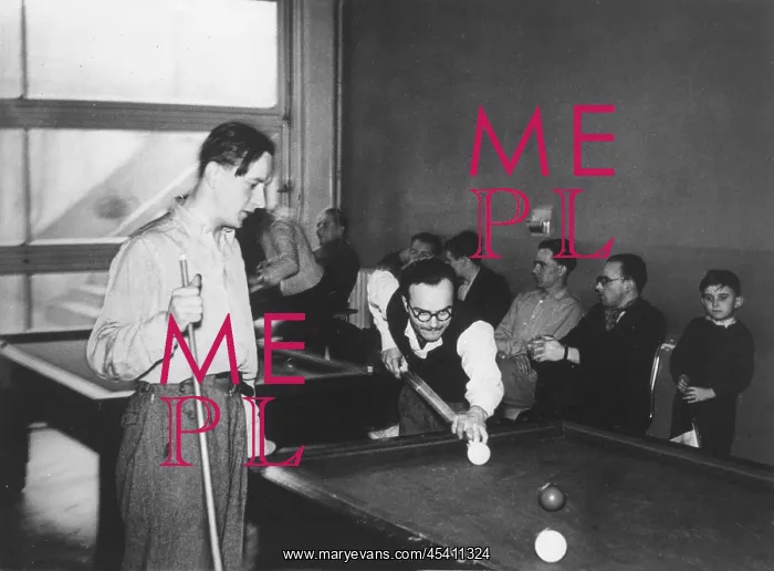  : Prague 1938, students playing pool