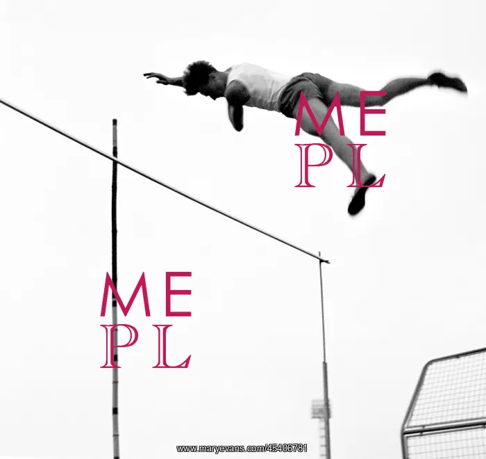 : Prague 1947, pole vaulter on his way down after : Prague 1947, pole vaulter on his way down after