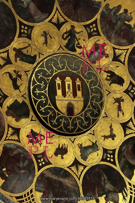 : The Prague Astronomical Clock. The calendar by Czech painter : The Prague Astronomical Clock. The calendar by Czech painter