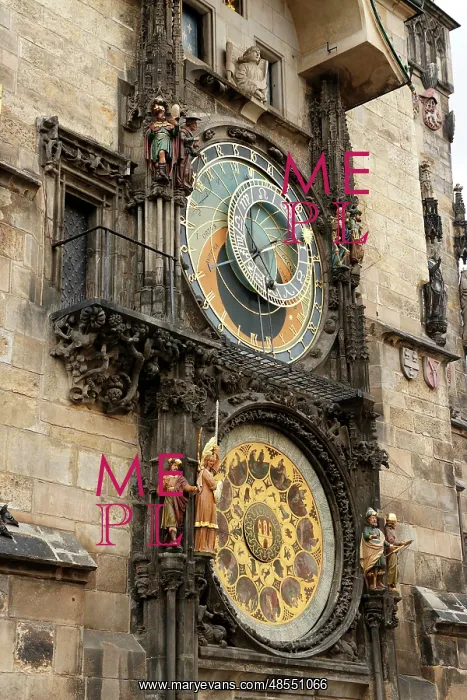 : The Prague Astronomical Clock or Prague Orloj. Czech Republi : The Prague Astronomical Clock or Prague Orloj. Czech Republi