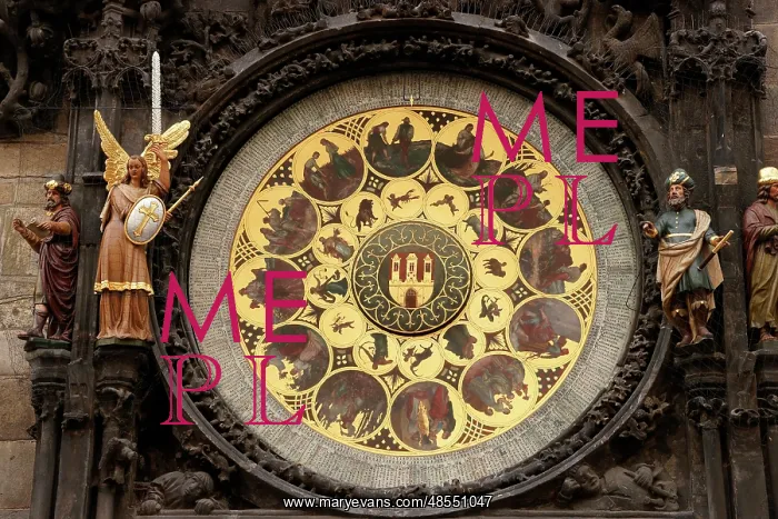 : The Prague Astronomical Clock or Prague Orloj. The calendar : The Prague Astronomical Clock or Prague Orloj. The calendar
