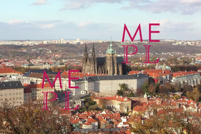 : Prague Castle and St Vitus cathedral, Prague, Czech Republic : Prague Castle and St Vitus cathedral, Prague, Czech Republic