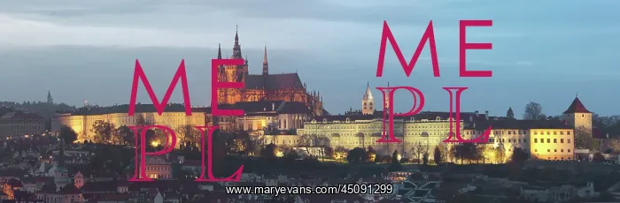 : Prague Castle and St Vitus Cathedral, Prague, Czech Republic : Prague Castle and St Vitus Cathedral, Prague, Czech Republic