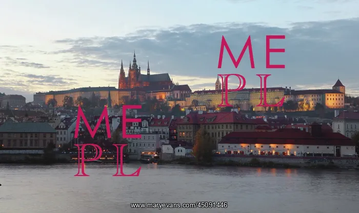 : Prague Castle and St Vitus Cathedral, Prague, Czech Republic : Prague Castle and St Vitus Cathedral, Prague, Czech Republic