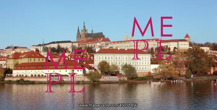 : Prague Castle and St Vitus Cathedral, Prague, Czech Republic : Prague Castle and St Vitus Cathedral, Prague, Czech Republic
