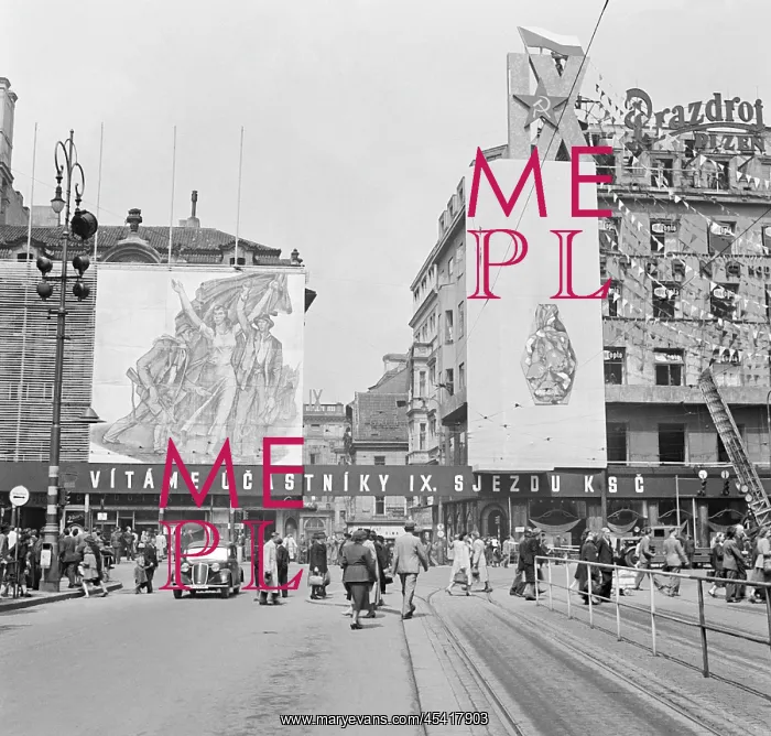 : Prague - Czechoslovakia, 1949. During 9th Communist : Prague - Czechoslovakia, 1949. During 9th Communist